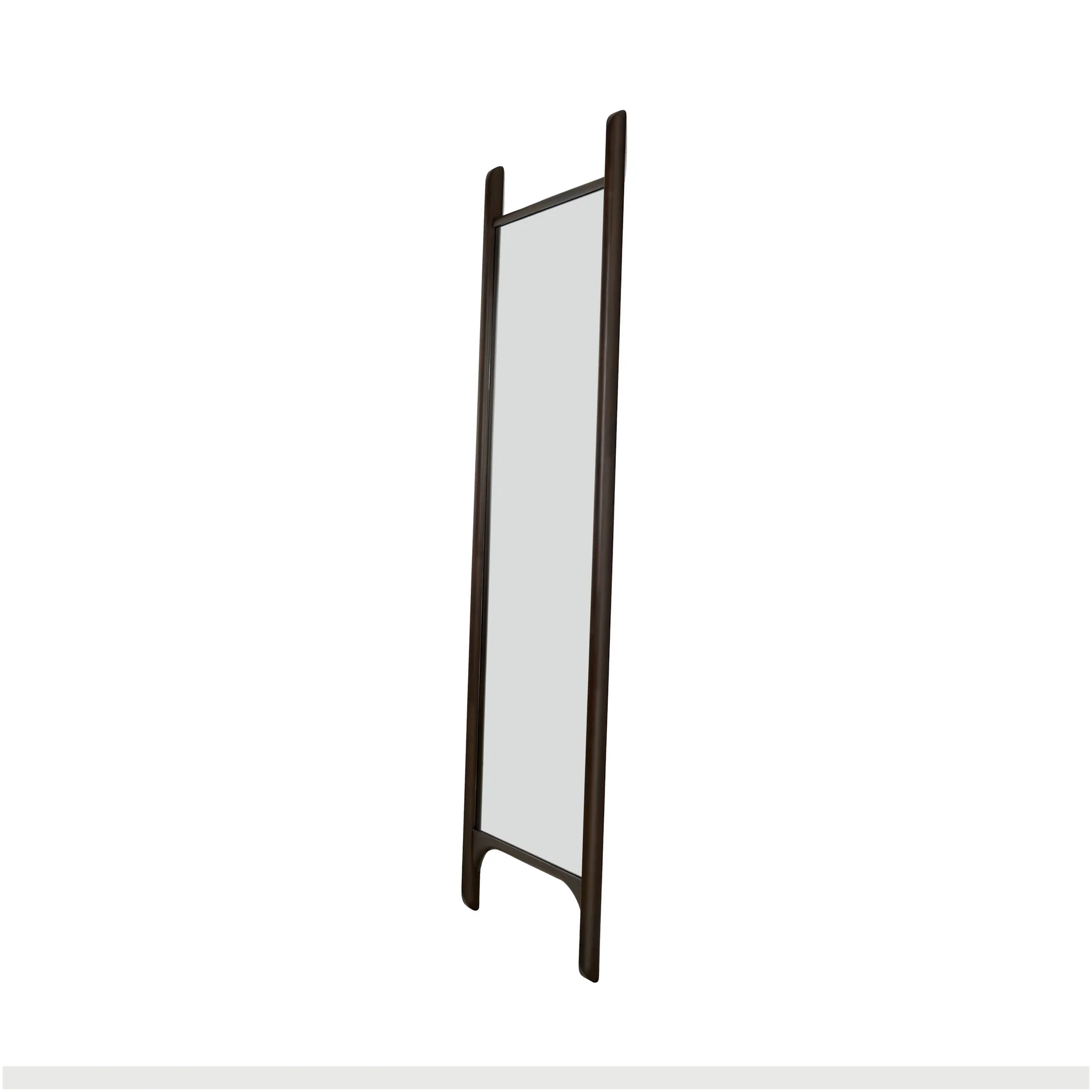 Pi Floor Mirror, Narrow, Dark Brown - Image 5