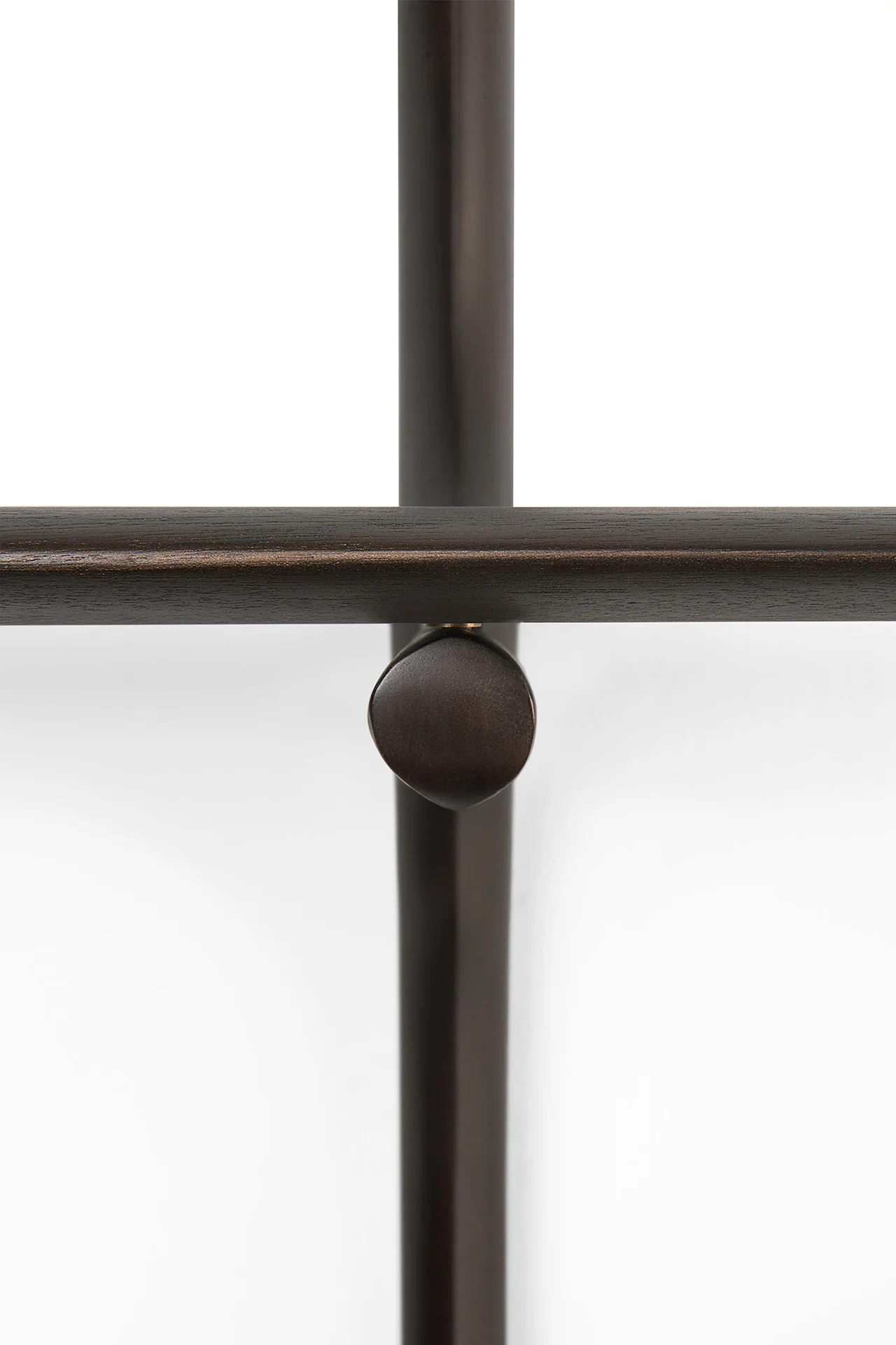 Pi Wall Shelf - varnished mahogany - dark brown - 3 shelves - Image 8