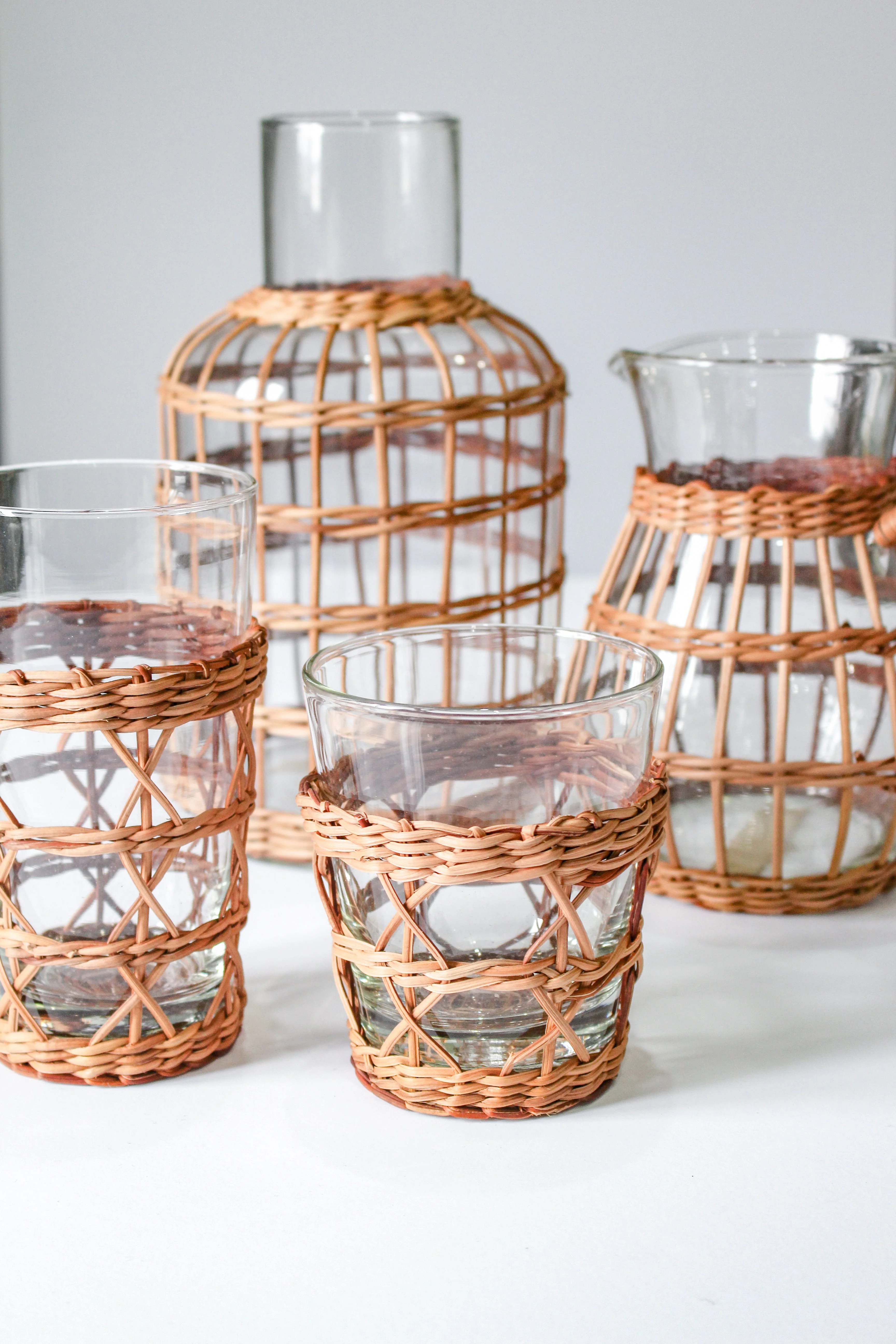 Seagrass Rattan Wide Cage Tumbler - Image 6