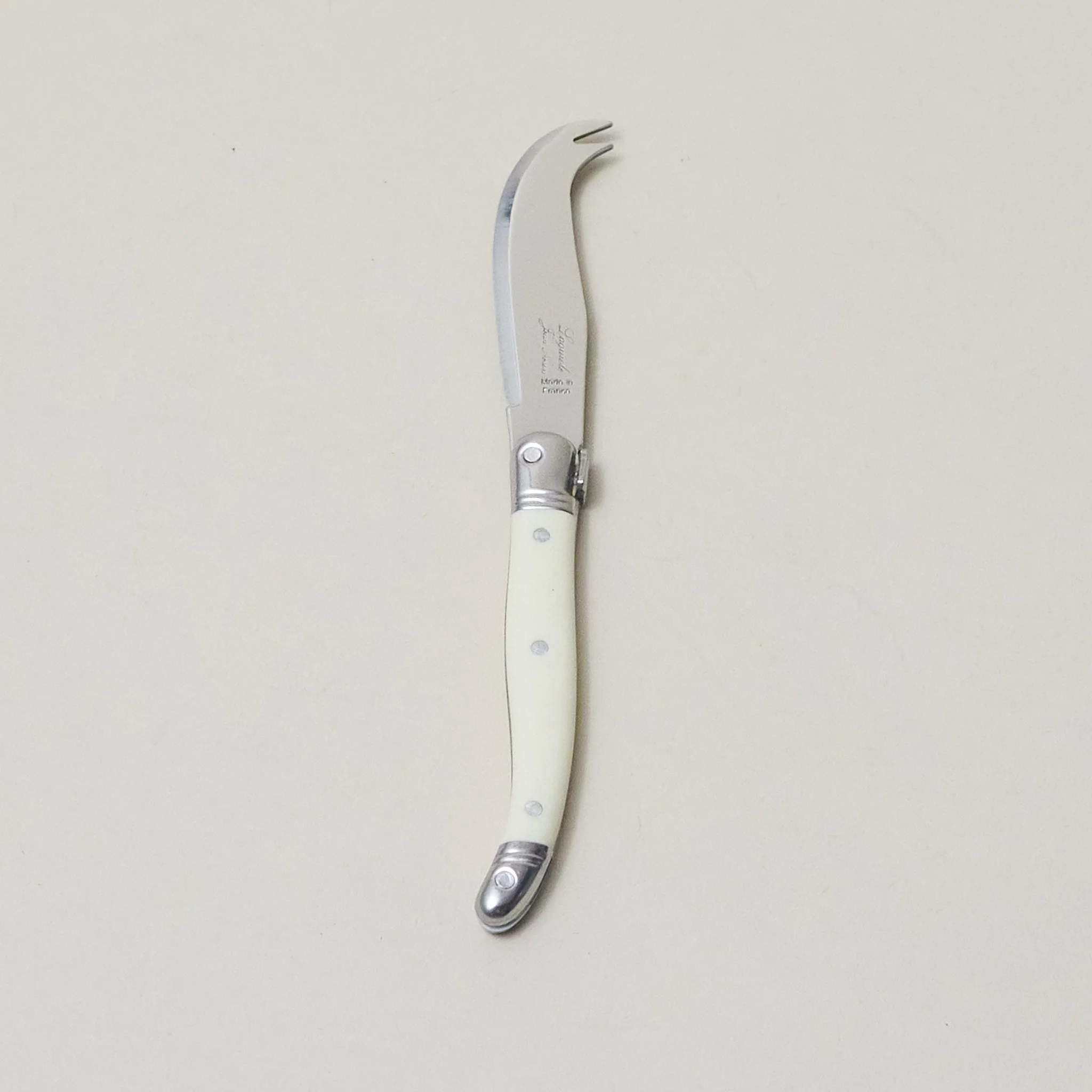 Set of 4 Laguiole Mini Fork-tipped Knife Ivory - Image 2
