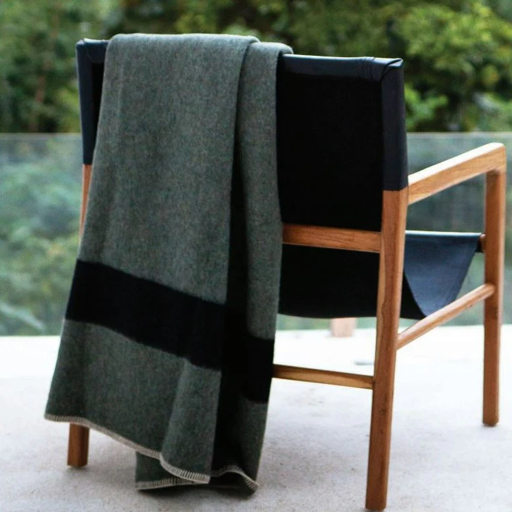 Siempre Blanket, Surplus with Black Stripe - Image 3