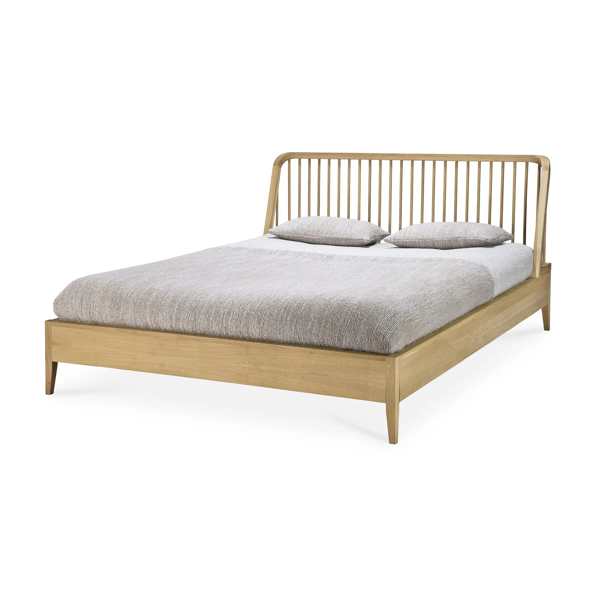 Spindle Solid Oak Bed, King - Image 4