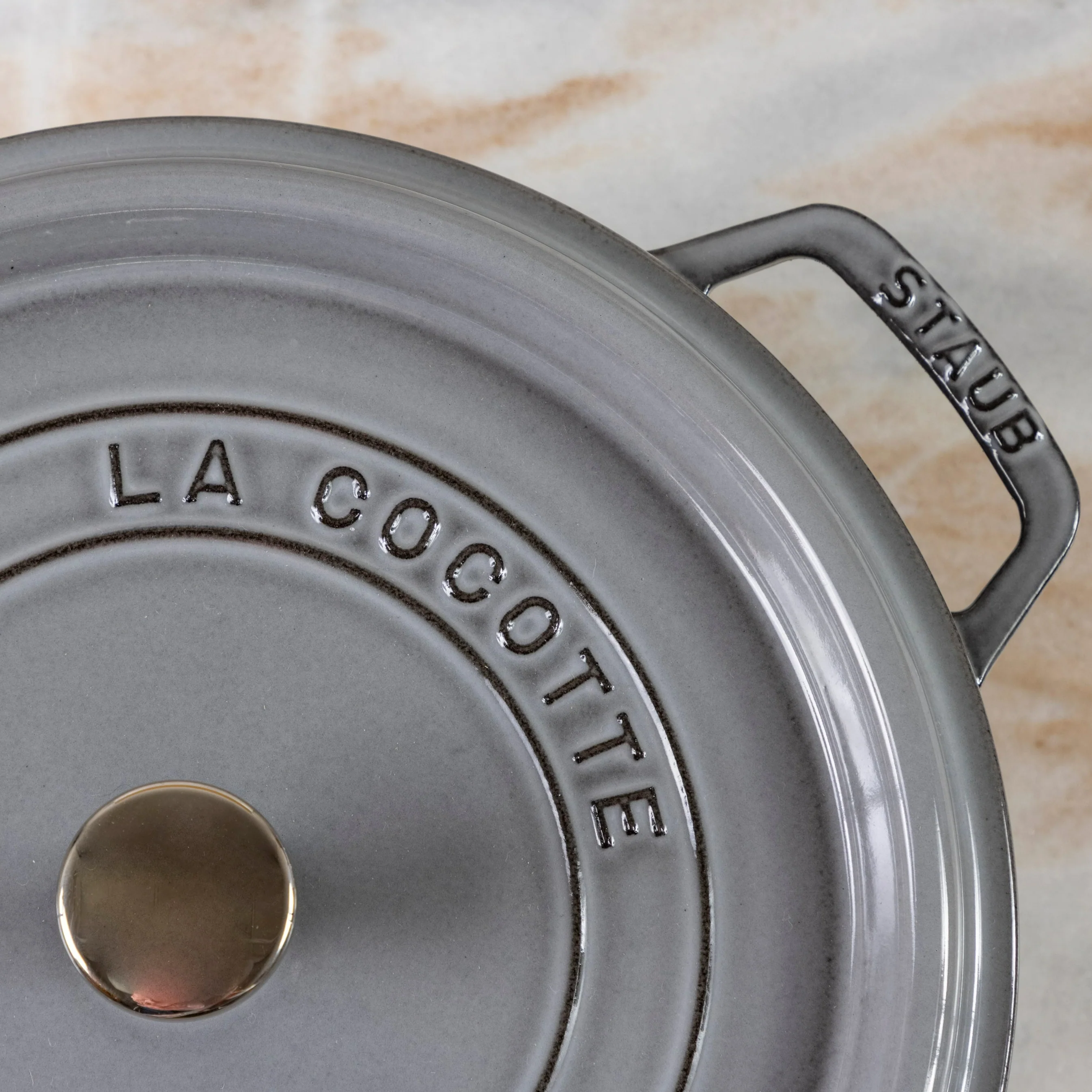 Staub Round Cocotte, 7qt, Graphite Grey - Image 6