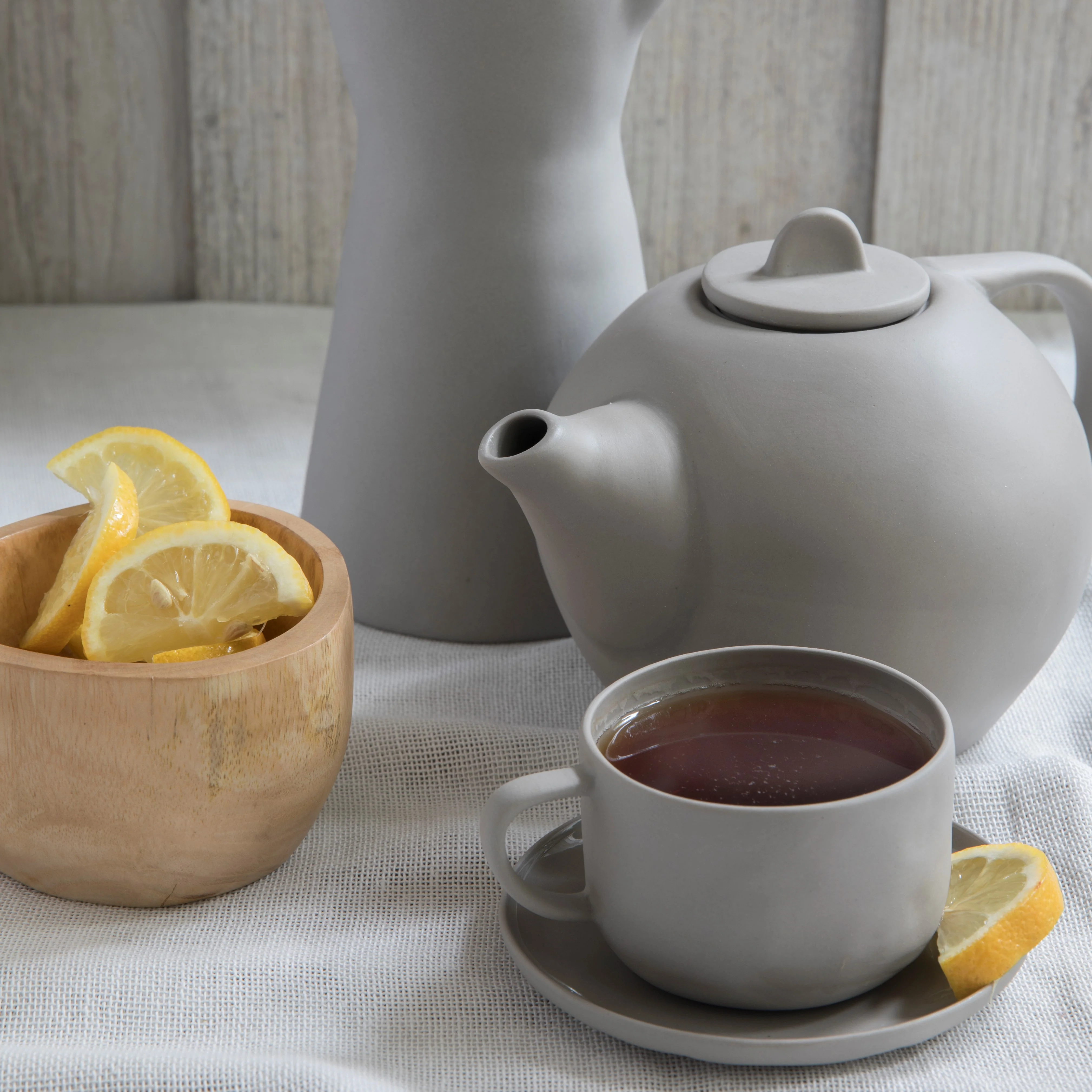 Tam Stoneware Teapot, Sterling - Image 3