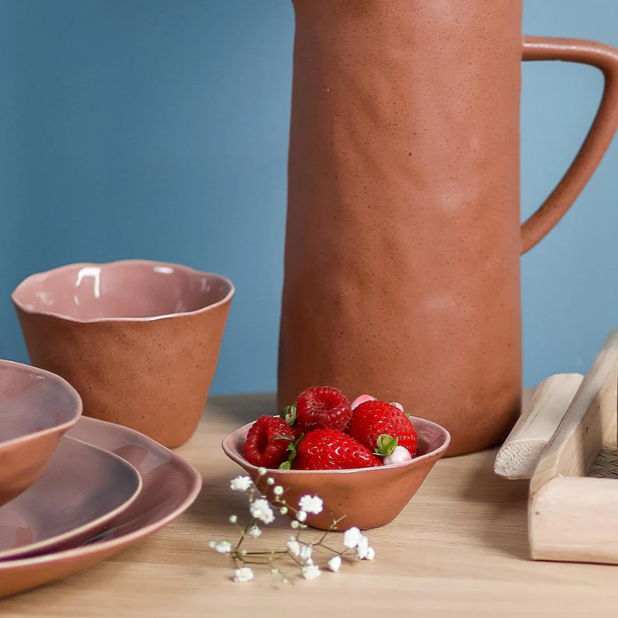 Tam Stoneware Tumbler, Terracotta Rose - Image 2