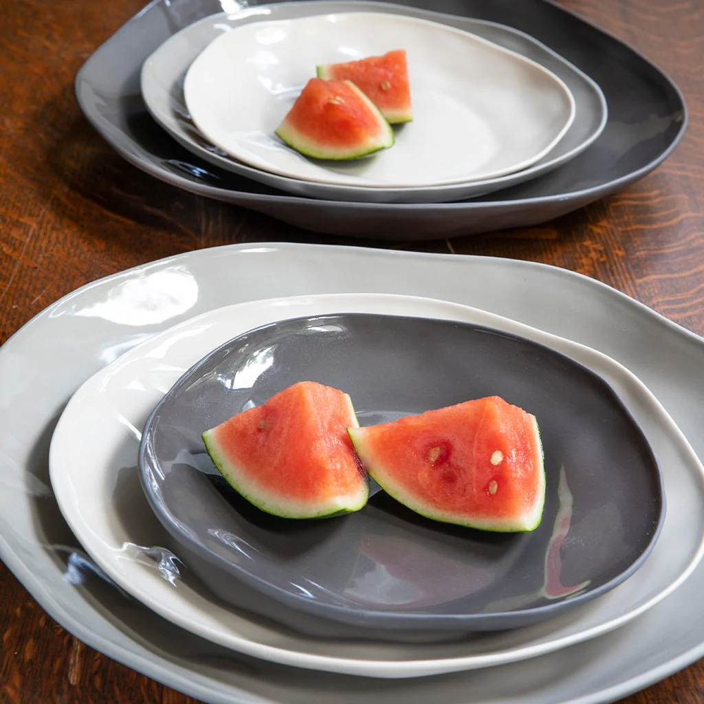 Tam Stoneware Side Plate, Slate, Set of 4 - Image 7