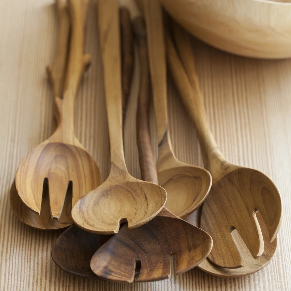Teak Serving Set, Large - Image 3