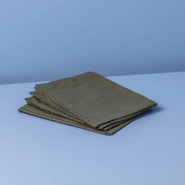 Hudson Napkins, Set of 4, Olive - Image 6
