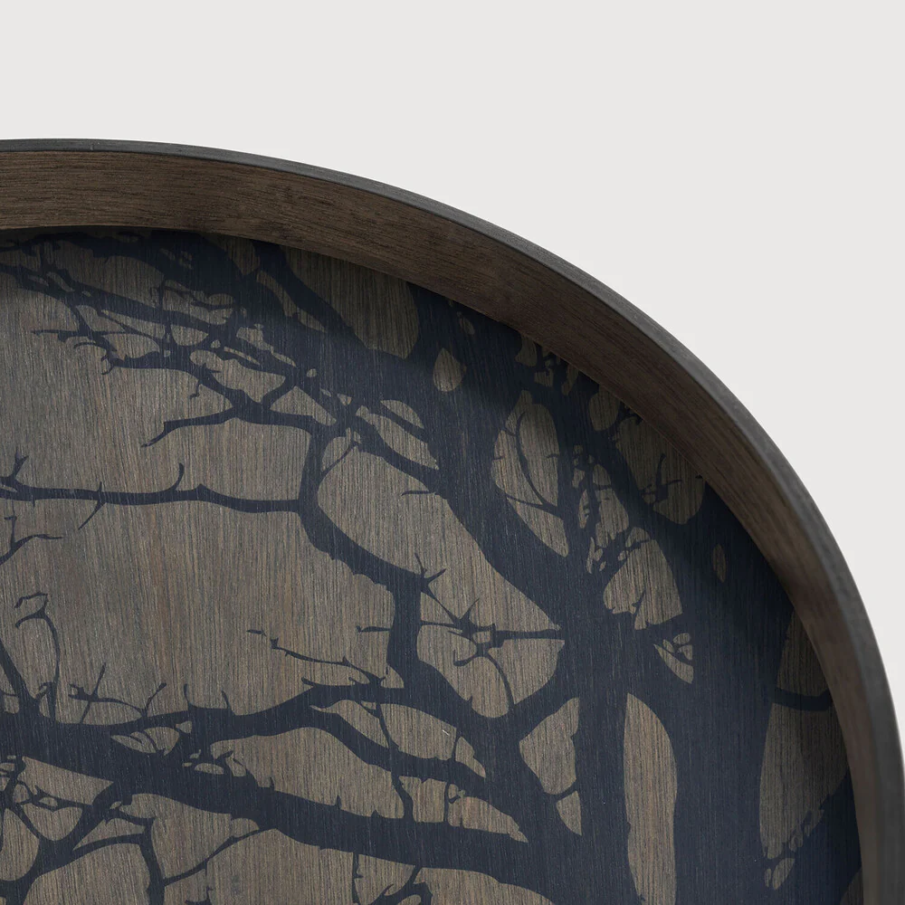Round Black Tree Tray, Large - Image 6